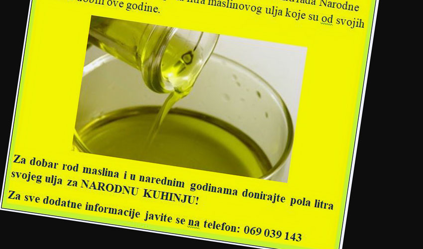donacija ulje