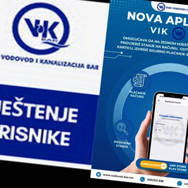 Velika novina u radu  ViK-a  Bar