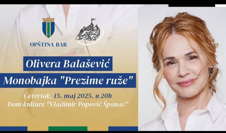 Predstava “Prezime ruže” Olivere Balašević
